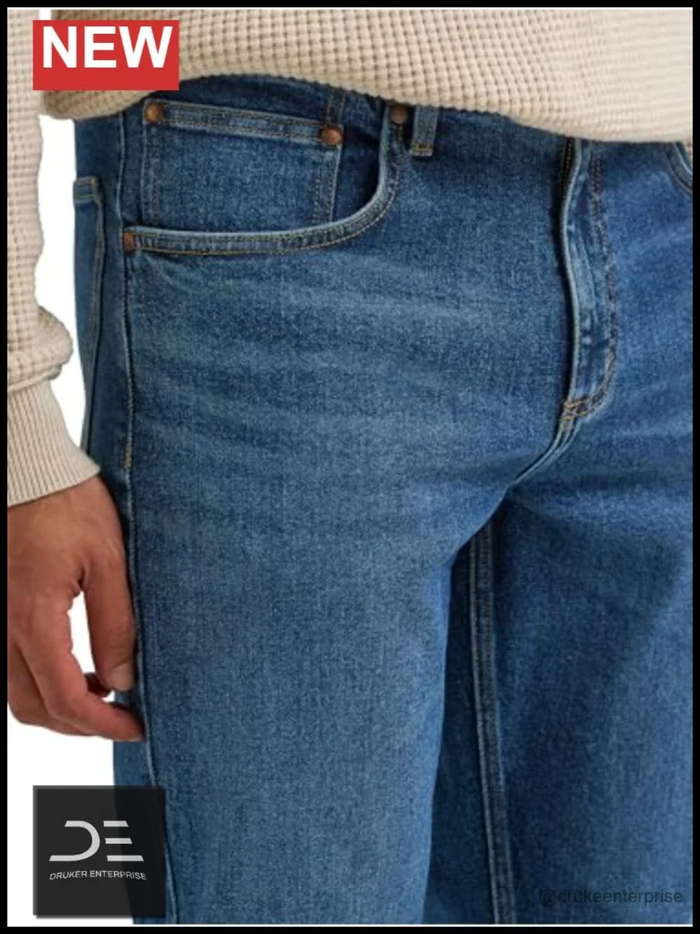 Men's Slim Fit Stretch Jeans - 5 Pocket Design